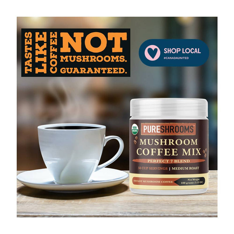 Pureshrooms Perfect 7 Mushroom Coffee Mix