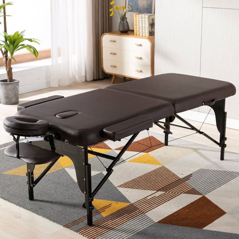 Wooden Portable Massage Table 2 Section